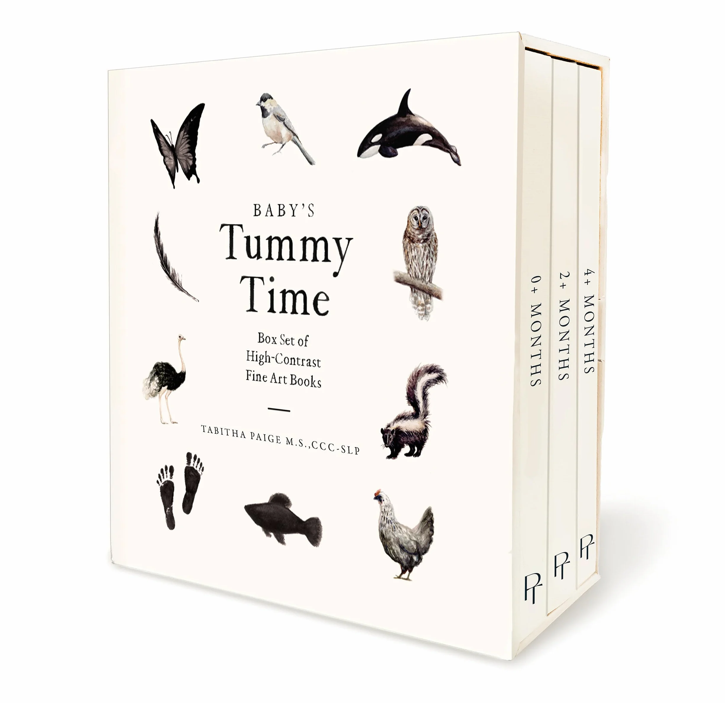 Baby's Tummy Time Book Box Set: A 3-Book Box Set of High-Contrast Art for Visual Stimulation at Tummy Time: 6