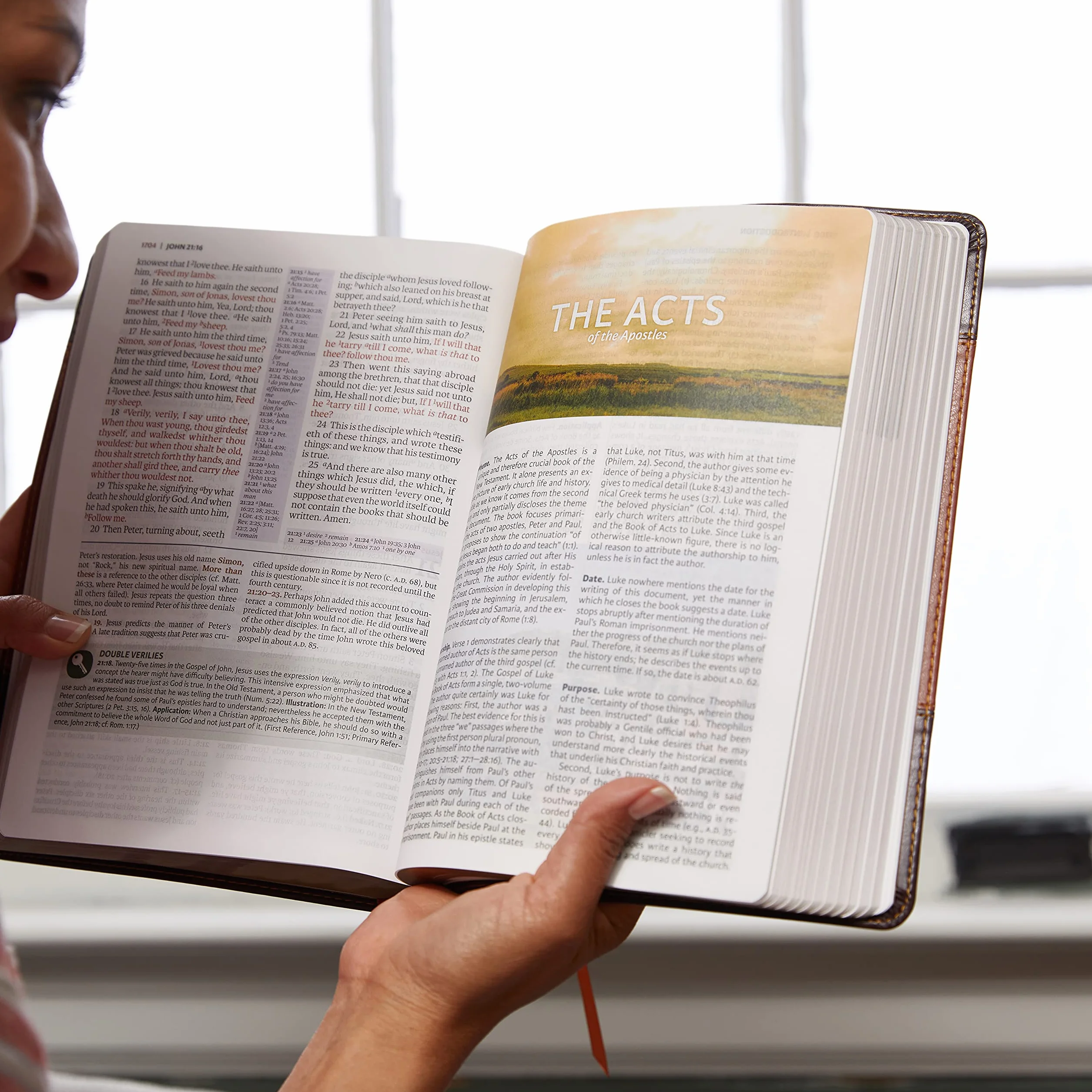 The King James Study Bible Imitation Leather Brown Full-Color Edition