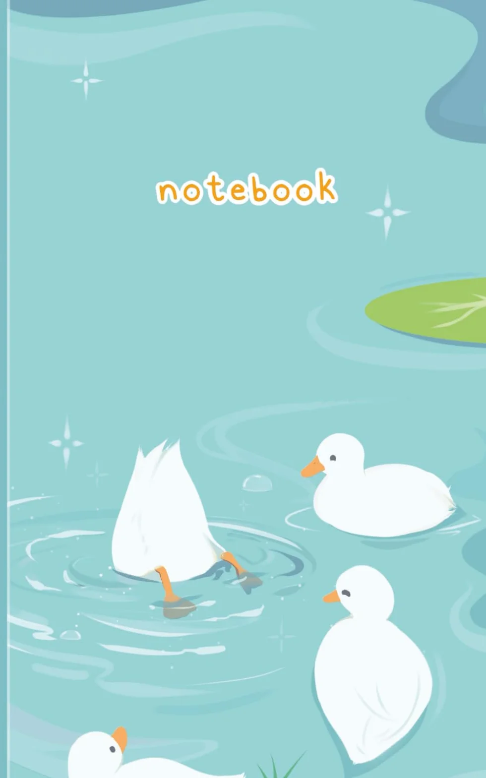 Blank Notebook: Cute Ducks Dotted Notebook | 5 x 8 inches | 100 Pages | Kids Teens | Drawing, Sketching Doodling, Artist, Scrapbook