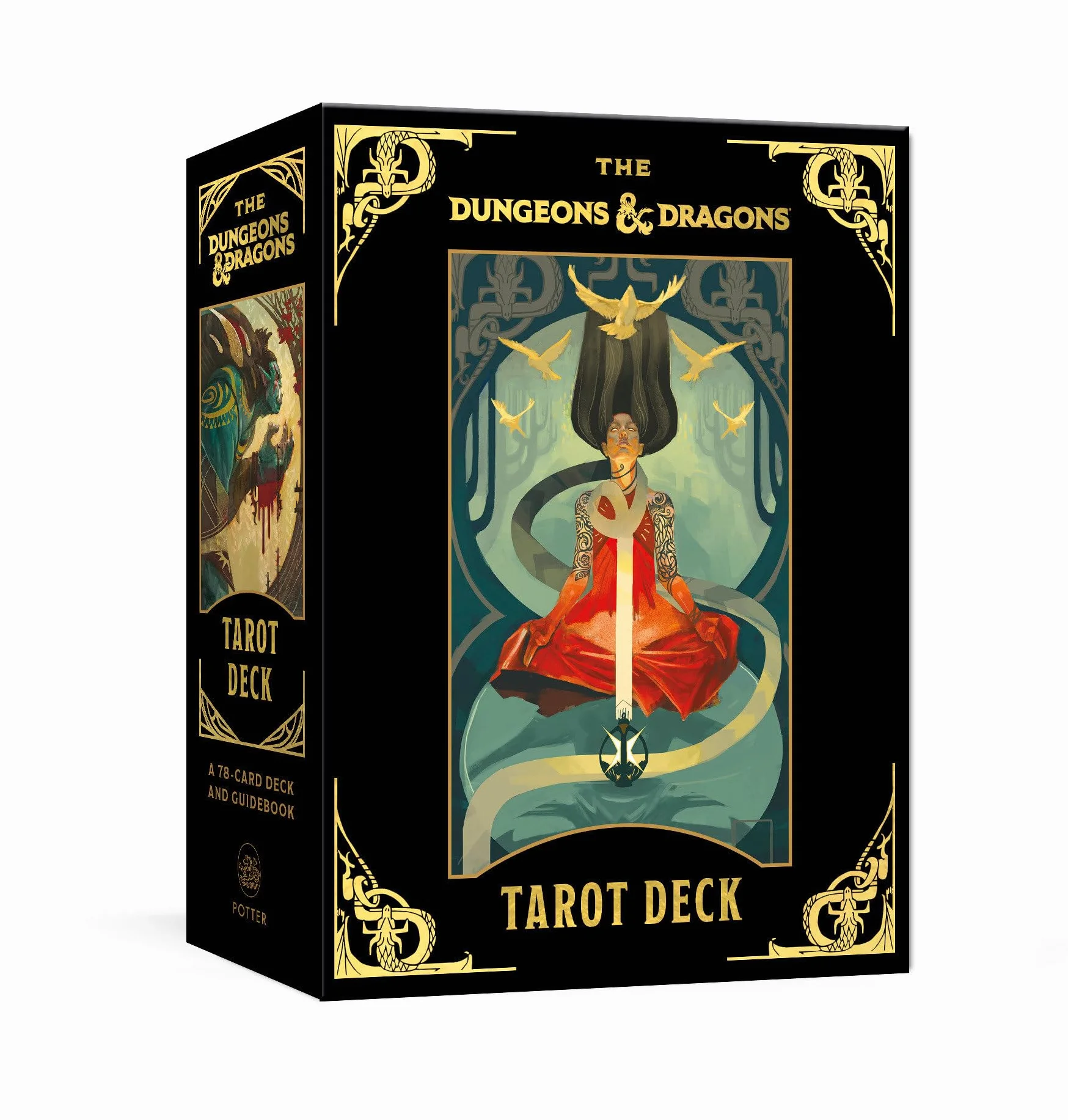 Dungeons & Dragons Tarot Deck 78-Card Deck Guidebook