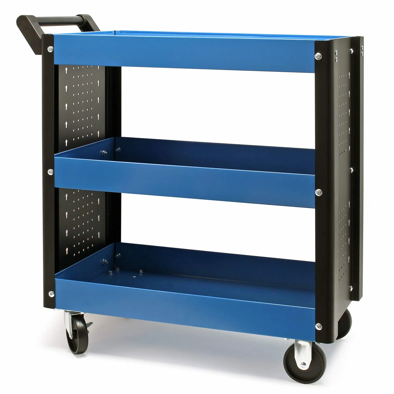 Wiltec Wózek warsztatowy stalowy 3 półki 83x38x90 cm 150 kg