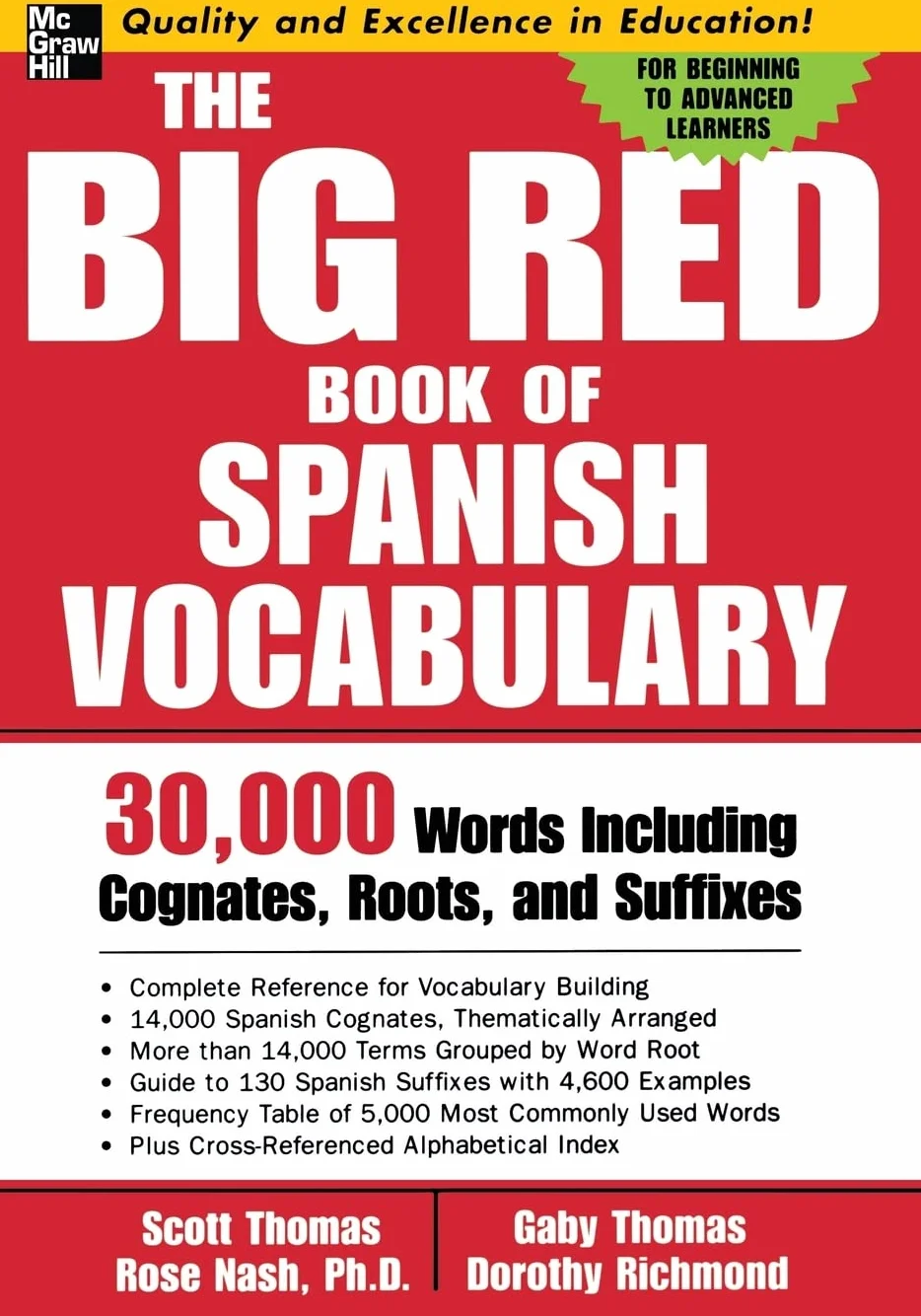 The Big Red Book of Spanish Vocabulary: 30,000 Words Through Cognates, Roots, and Suffixes
