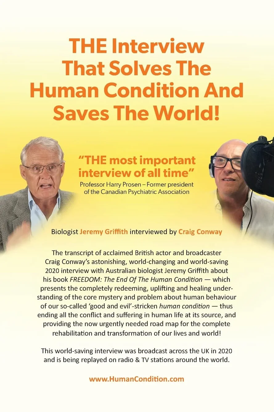 THE Interview That Solves The Human Condition And Saves The World