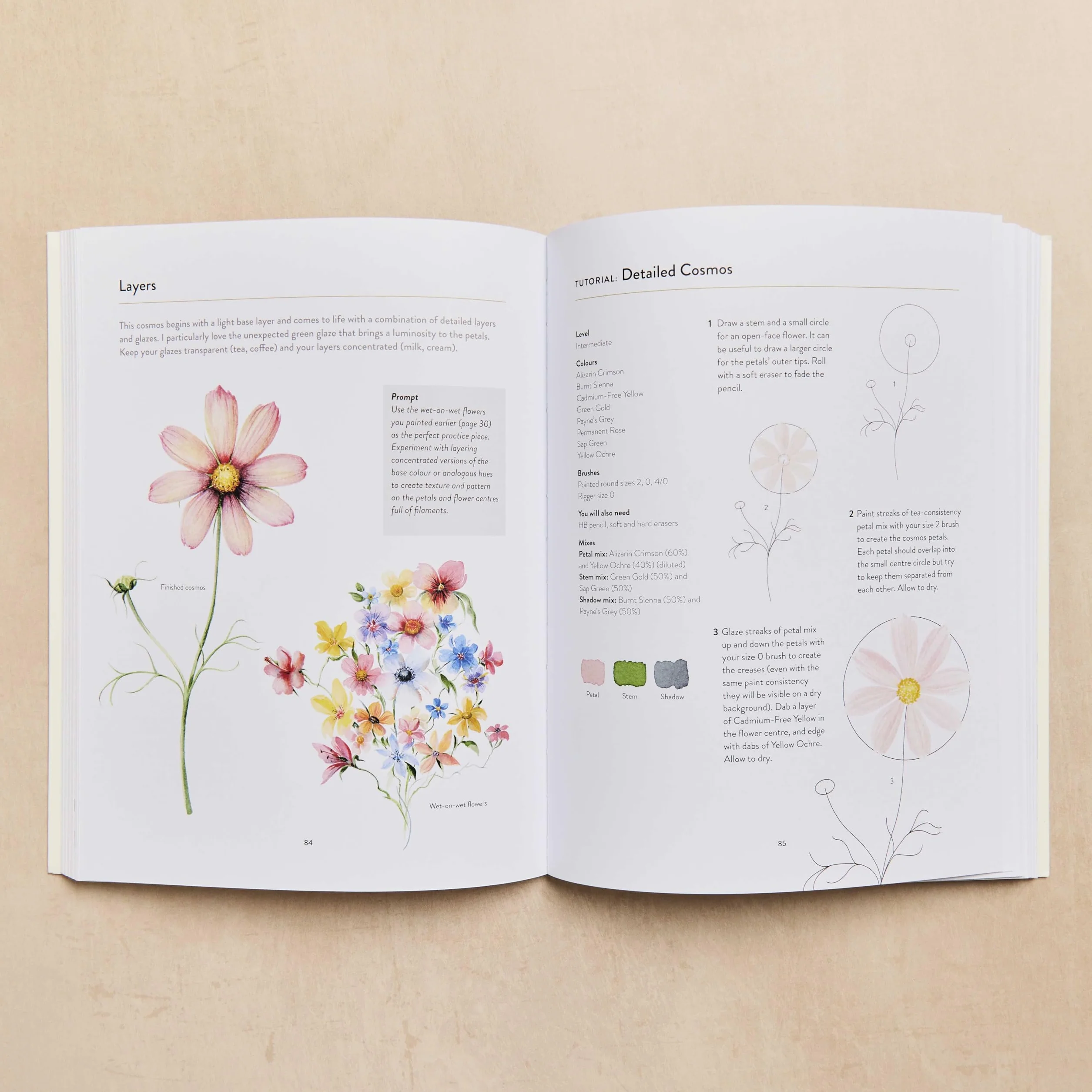 Paint with Watercolour Book: Perfect Arty Christmas Gift for Creative People