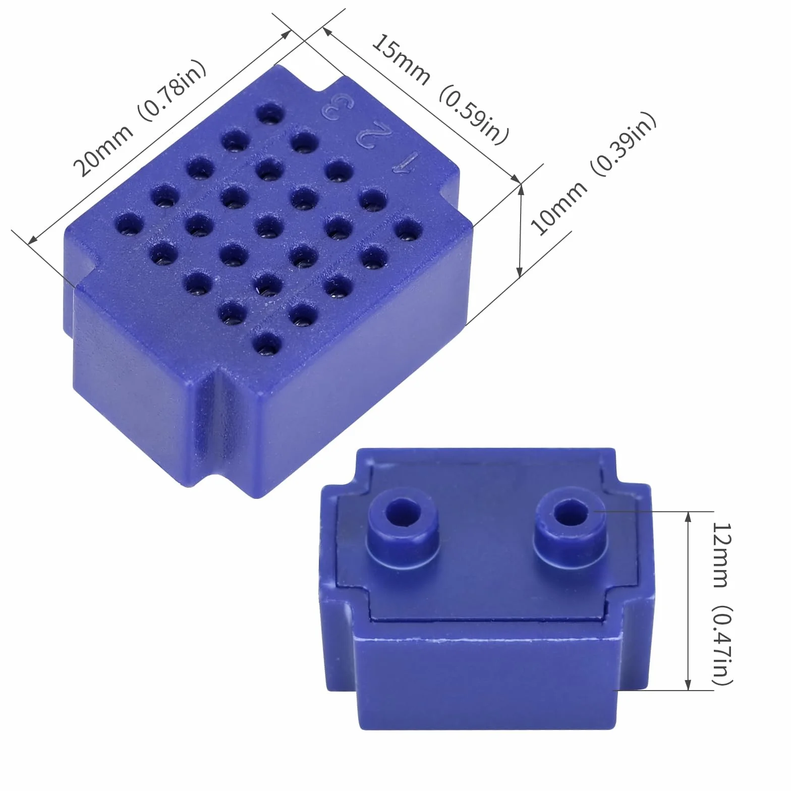 Mini Breadboard Solderless 25 Tie Points Prototyp PCB Bread Board Electronics Kit ZY-25 7 kolorów