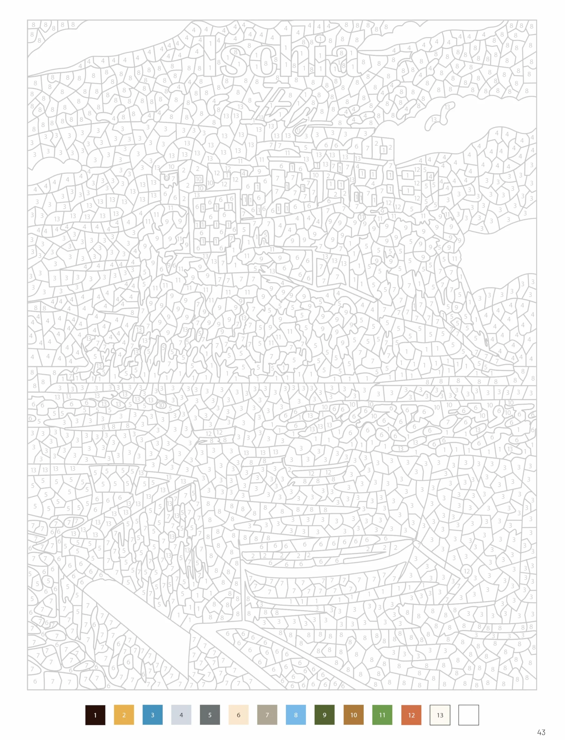 Tour d'Europe - 40 coloriages mystère