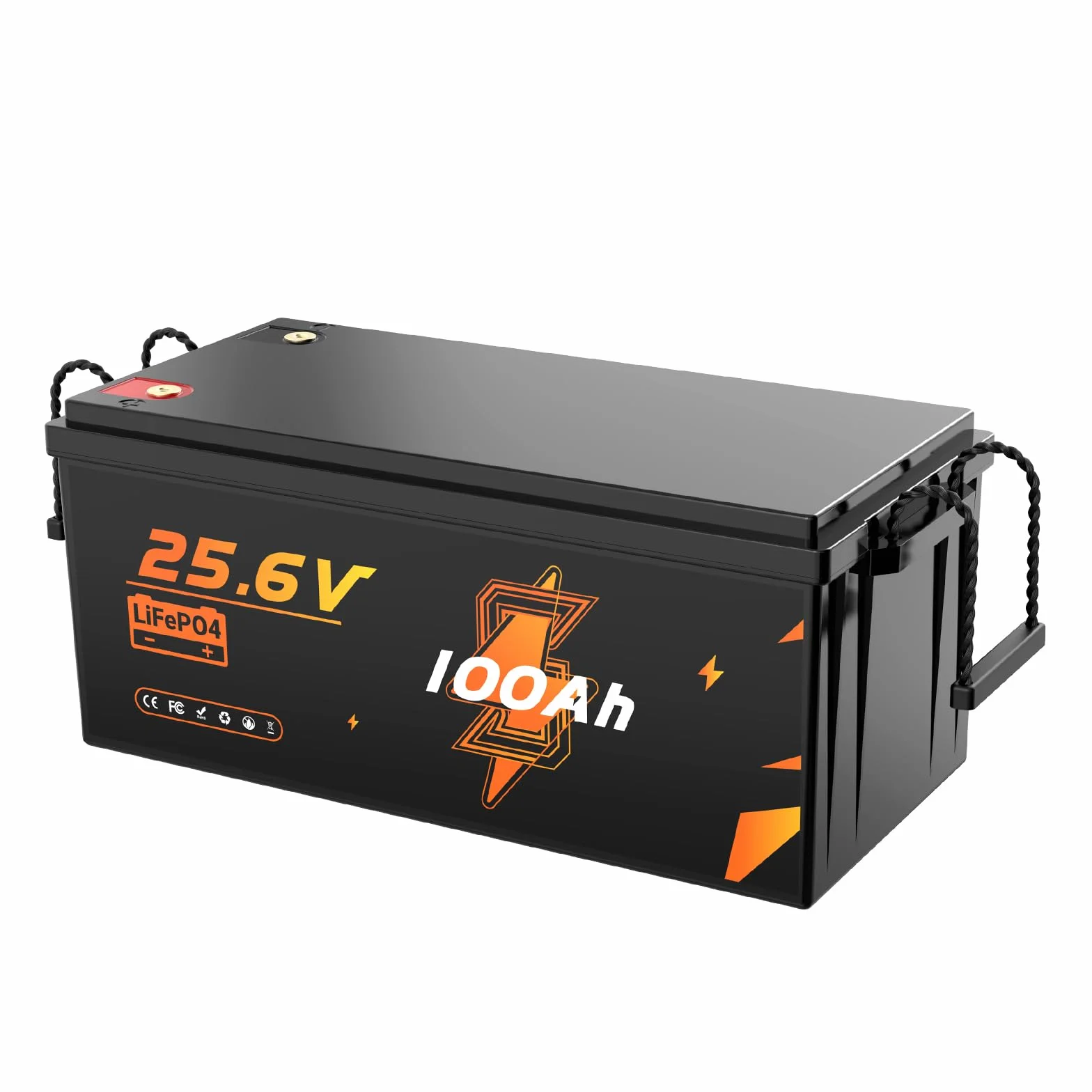 LiFePO4 akumulator litowy 24 V 100 Ah 2560 Wh 100 A BMS Deep Cycle do kamperów