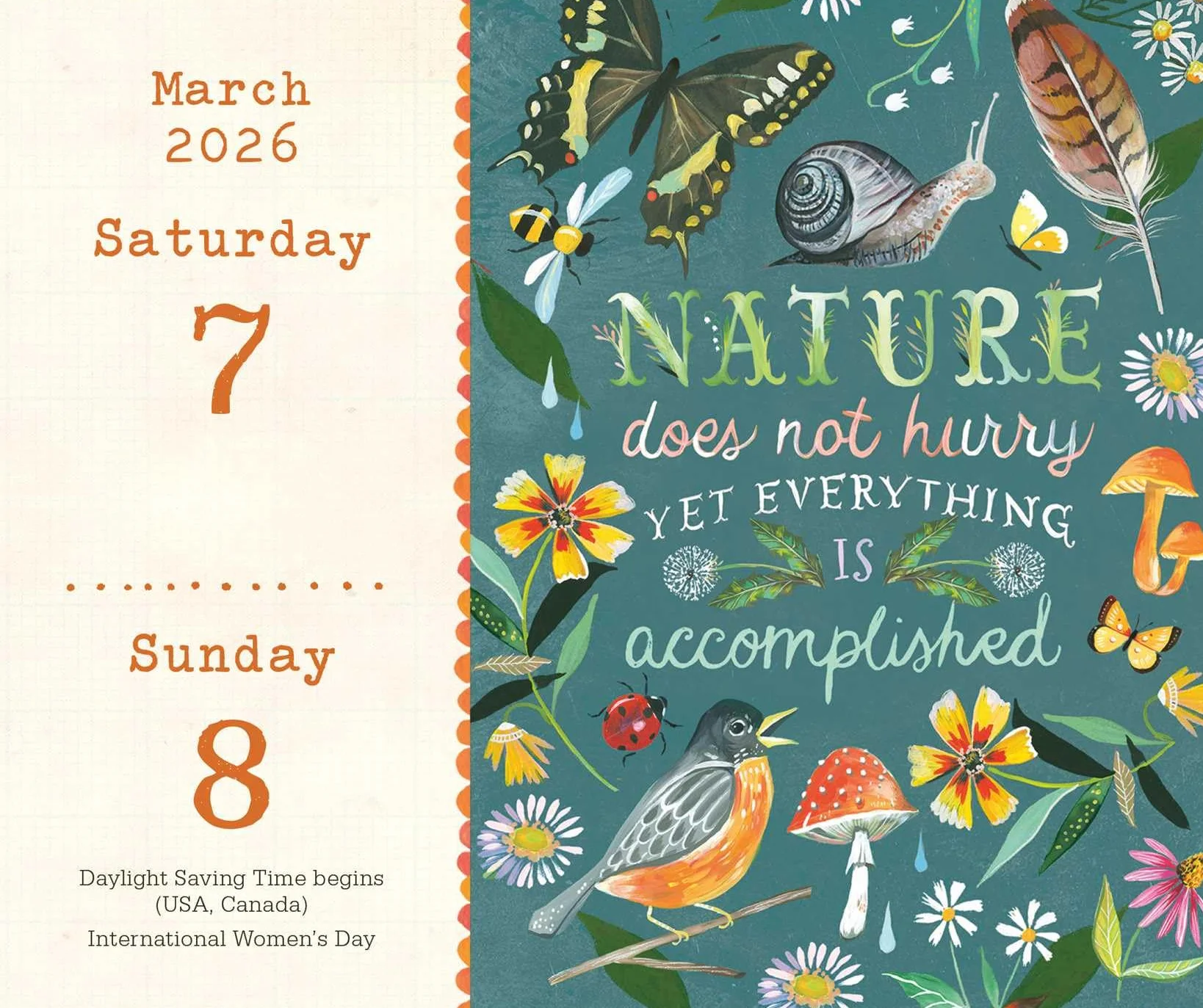 Katie Daisy 2026 Day-to-Day Calendar: Wild Beauty