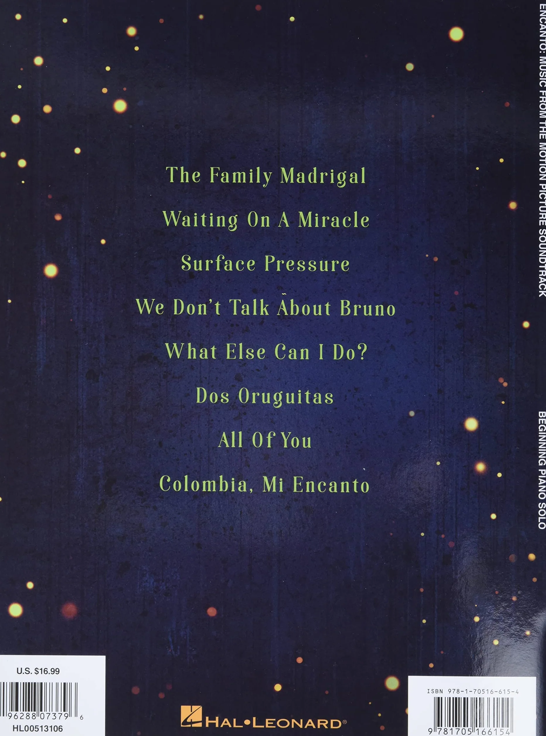 Encanto - Music from the Motion Picture Soundtrack Arranged for Beginning Piano Solo with Color Photos and Lyrics