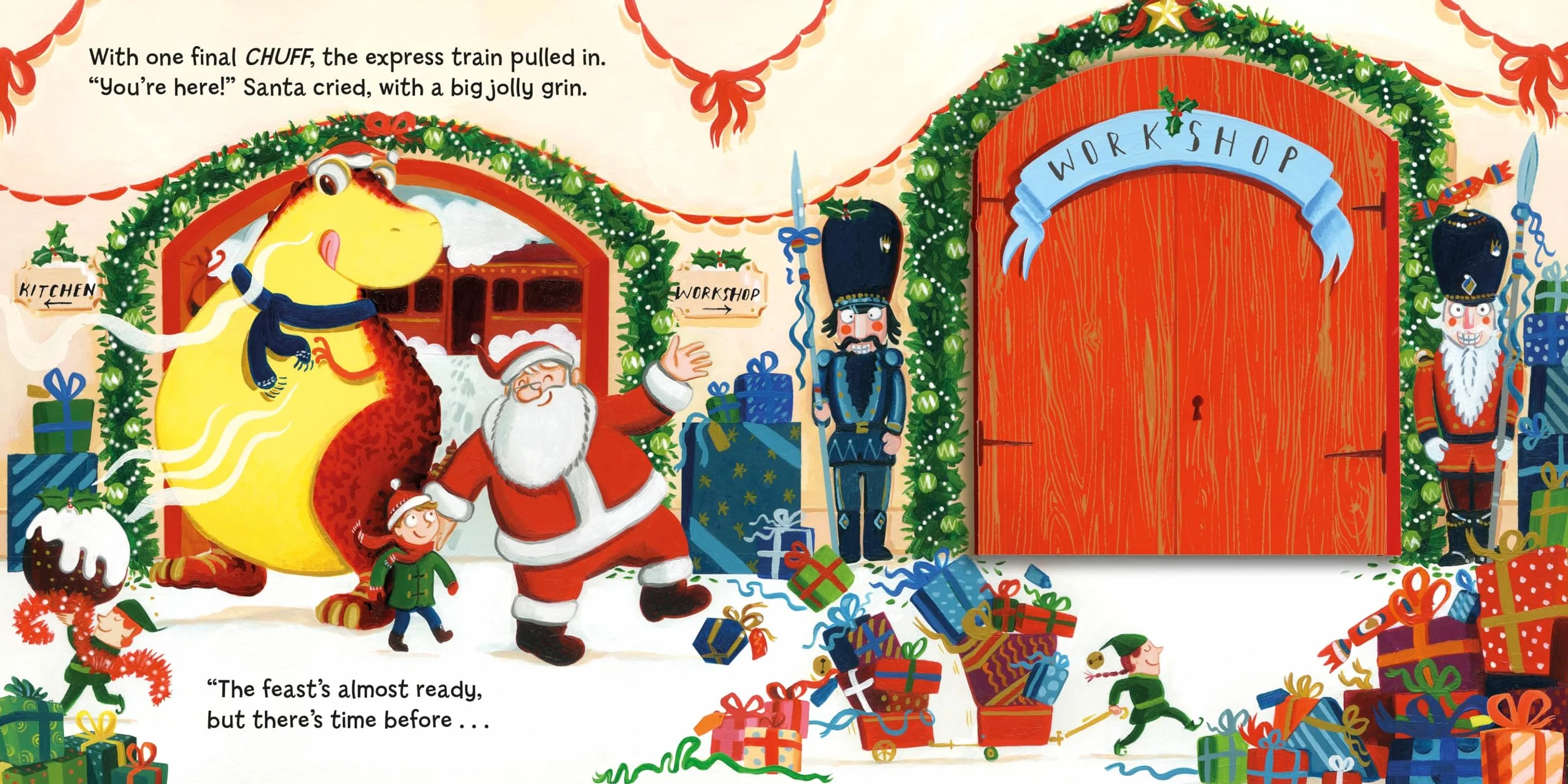The Dinosaur that Pooped a Reindeer!: A festive lift-the-flap adventure