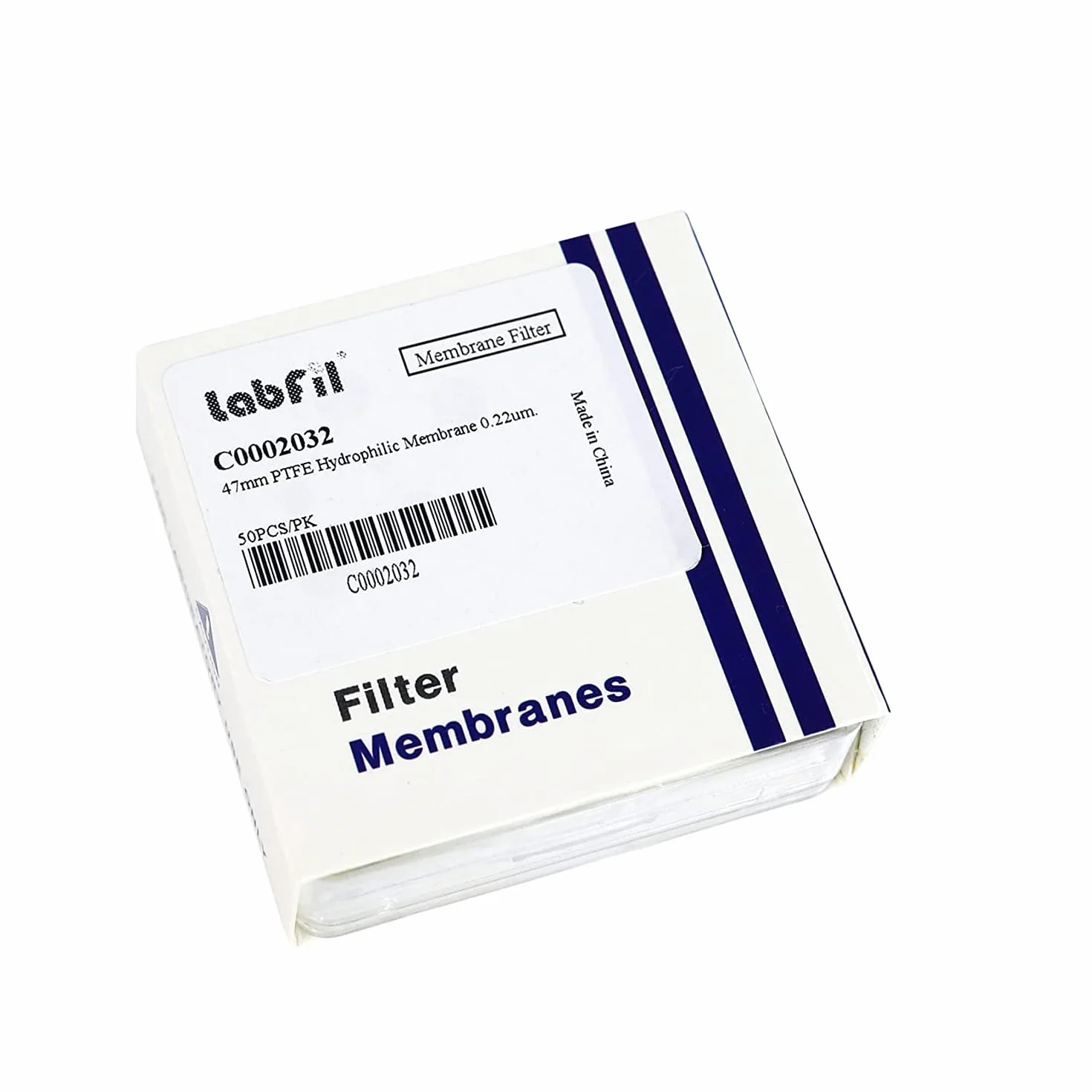 Filtr membranowy PTFE hydrofilowy średnica 47 mm rozmiar porów 0,22 µm opakowanie 50 sztuk