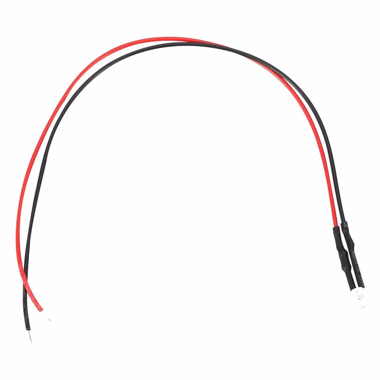 Wstępnie przewodowa dioda LED 12 V 0,06 W 3 mm niskie zużycie energii dioda LED wielokolorowy kabel diodowy LED, 20 cm (czerwony)