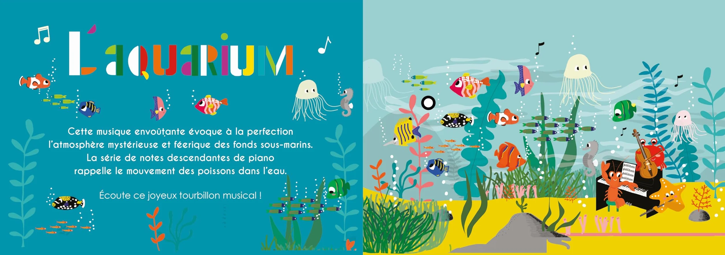 Mon livre musical Le carnaval des animaux de Camille Saint-Saëns: Livre sonore bébé dès 6 mois avec piles AAA