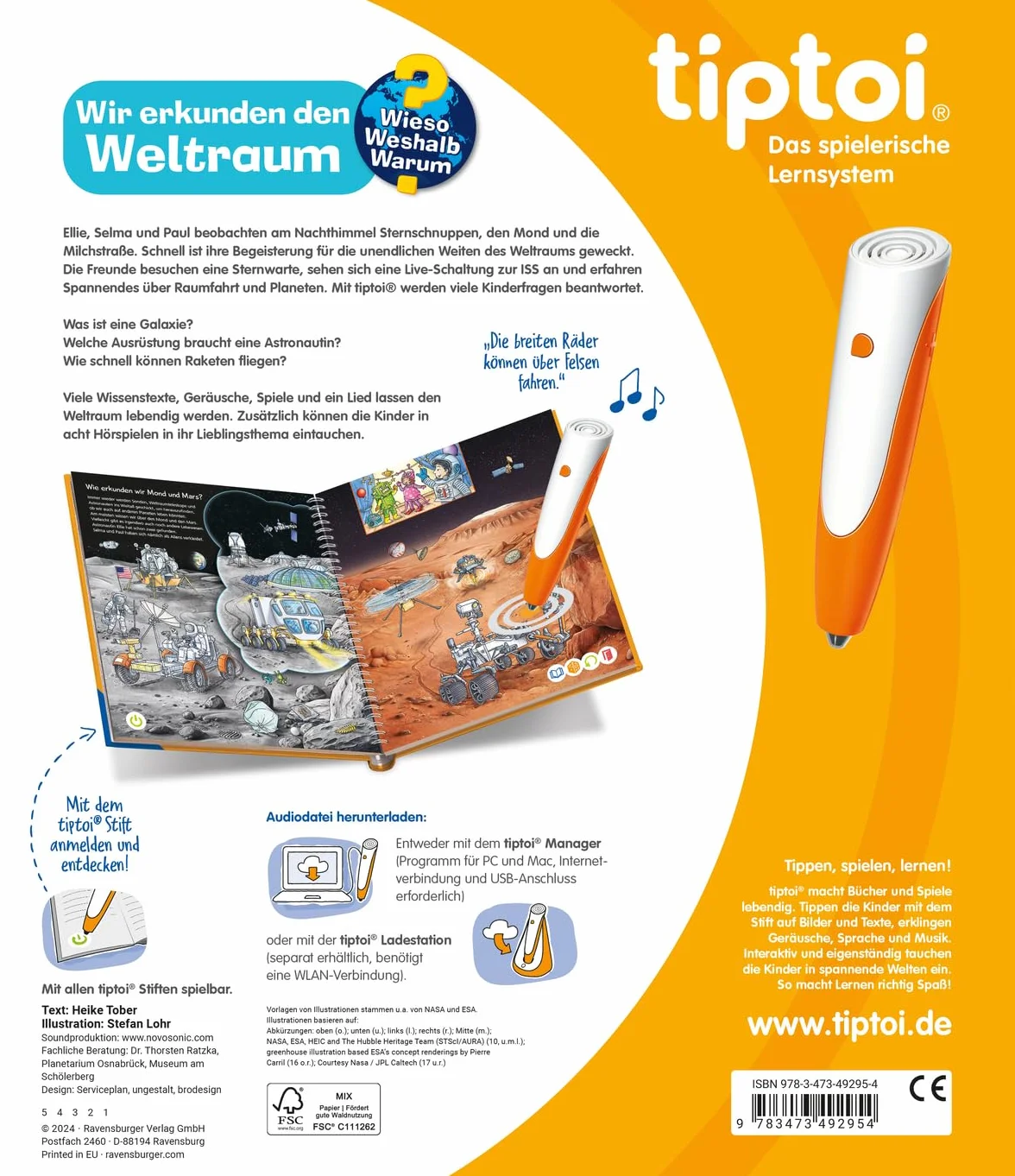 tiptoi® Wieso? Weshalb? Warum? - Wir erkunden den Weltraum