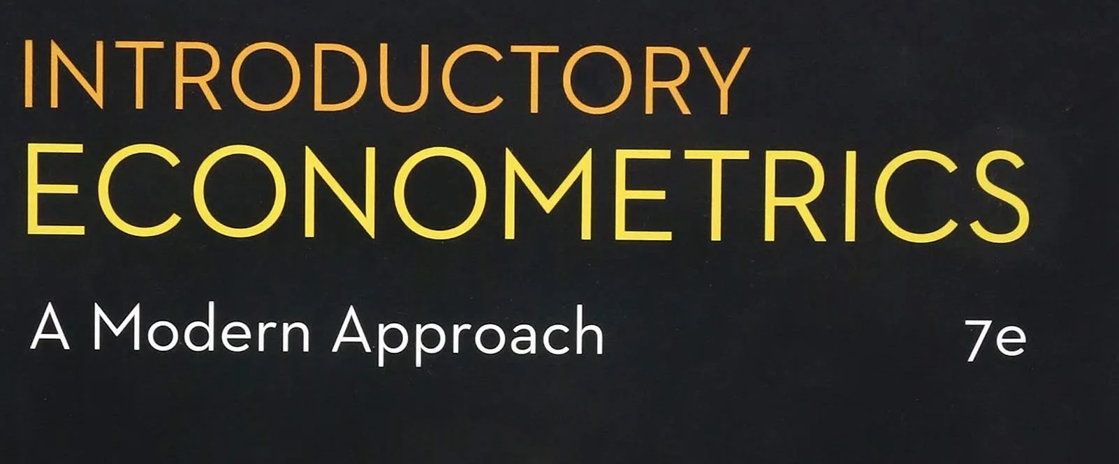Introductory Econometrics: A Modern Approach