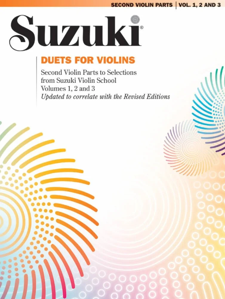 SUZUKI DUETS FOR VIOLINS VOLUMES 1,2 AND 3 REVISED EDITION: Second Violin Parts