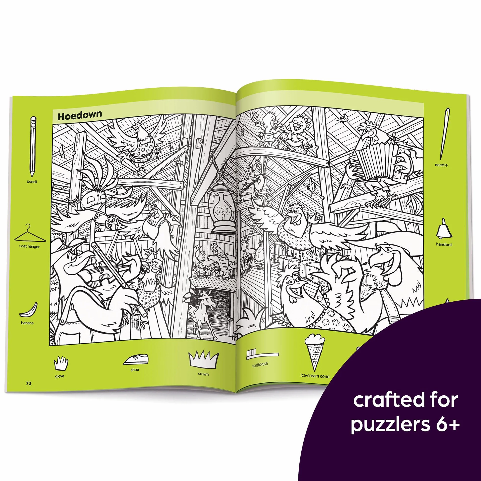 Farm Puzzles: Ultimate Farm Picture Puzzle Book for Kids 6+ with Over 1,200 Objects to Find