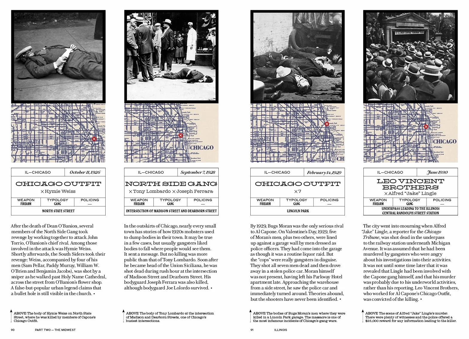 Murder Maps USA Crime Scenes Revisited Bloodstains to Ballistics 1865-1939
