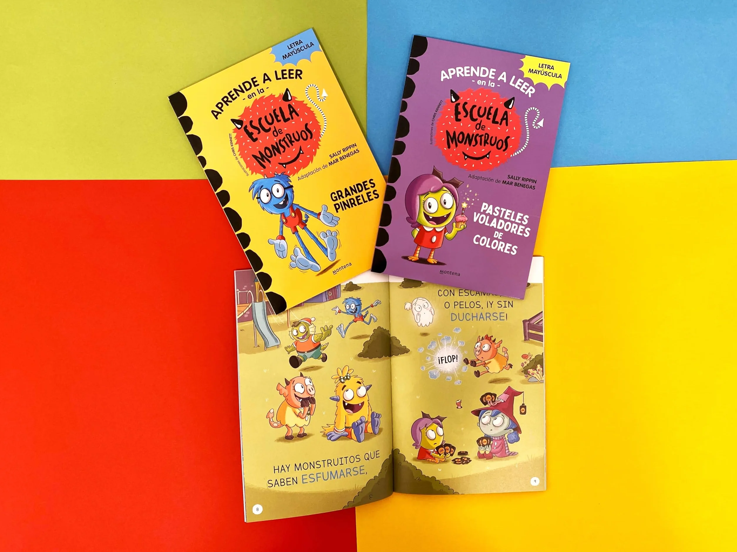 Aprender a leer en la Escuela de Monstruos - Pack con los libros 4, 5 y 6: En letra MAYÚSCULA (libros para niños a partir de 5 años)