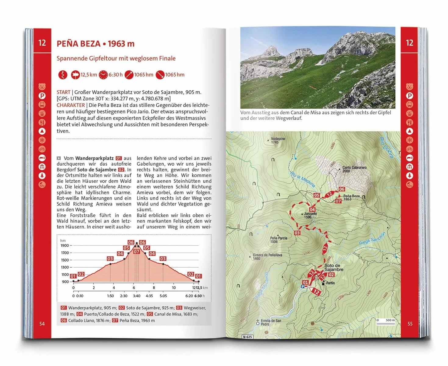 KOMPASS Wanderführer Picos de Europa 55 Touren Extra-Tourenkarte GPS-Daten zum Download