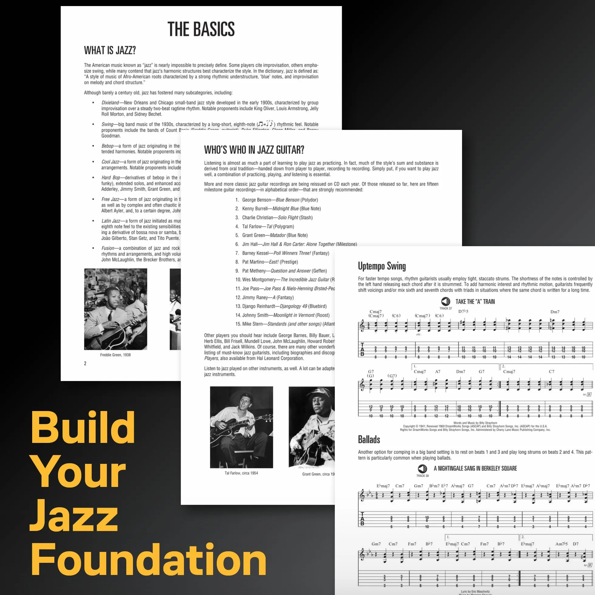 Hal Leonard Guitar Method Jazz Guitar +CD: Comprehensive Guide with 20 Jazz Standards