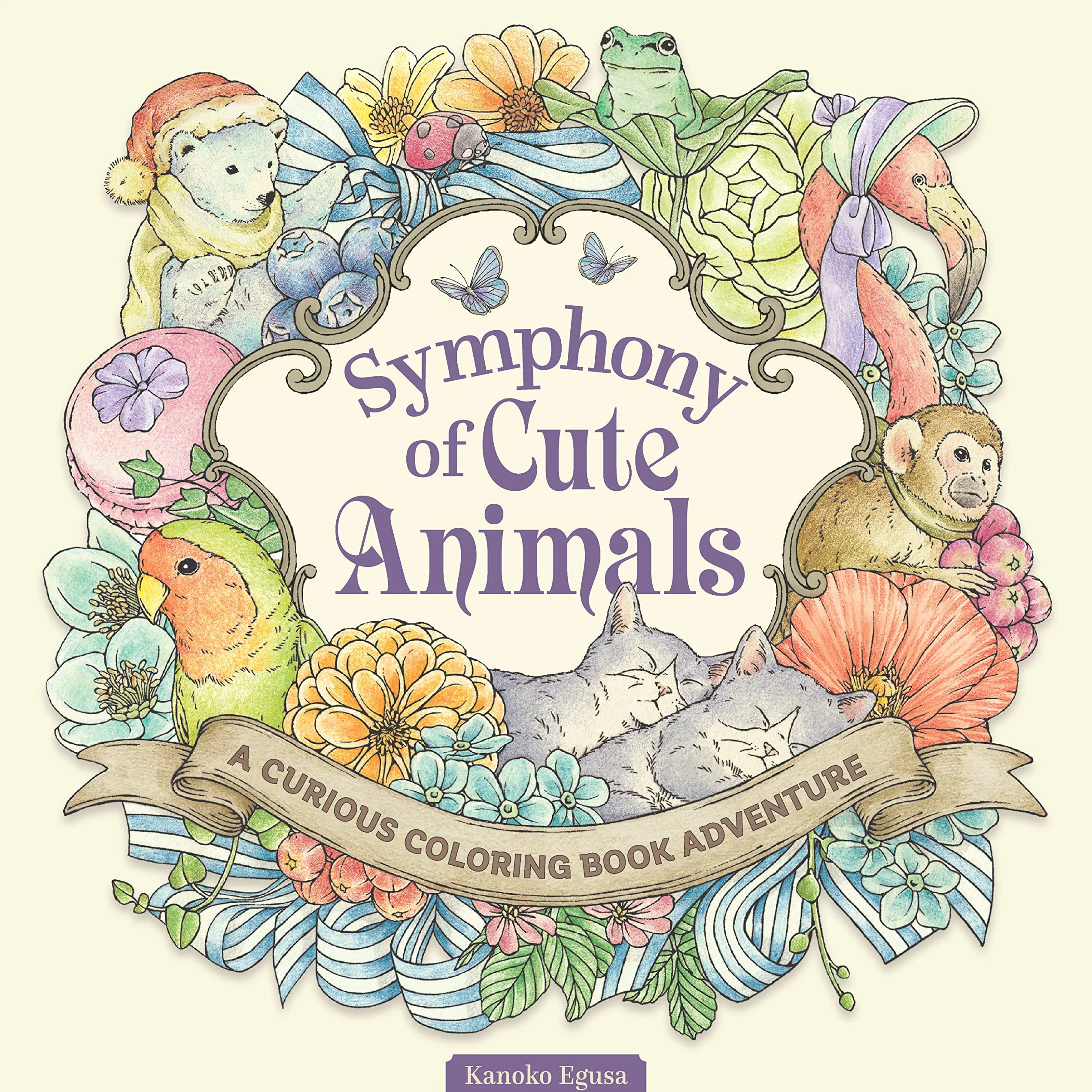Symphony of Cute Animals: A Curious Coloring Book Adventure