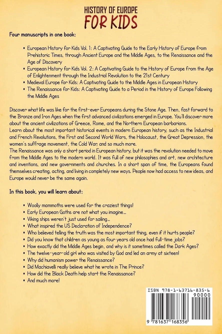 History of Europe for Kids: European History, Medieval Period, Renaissance
