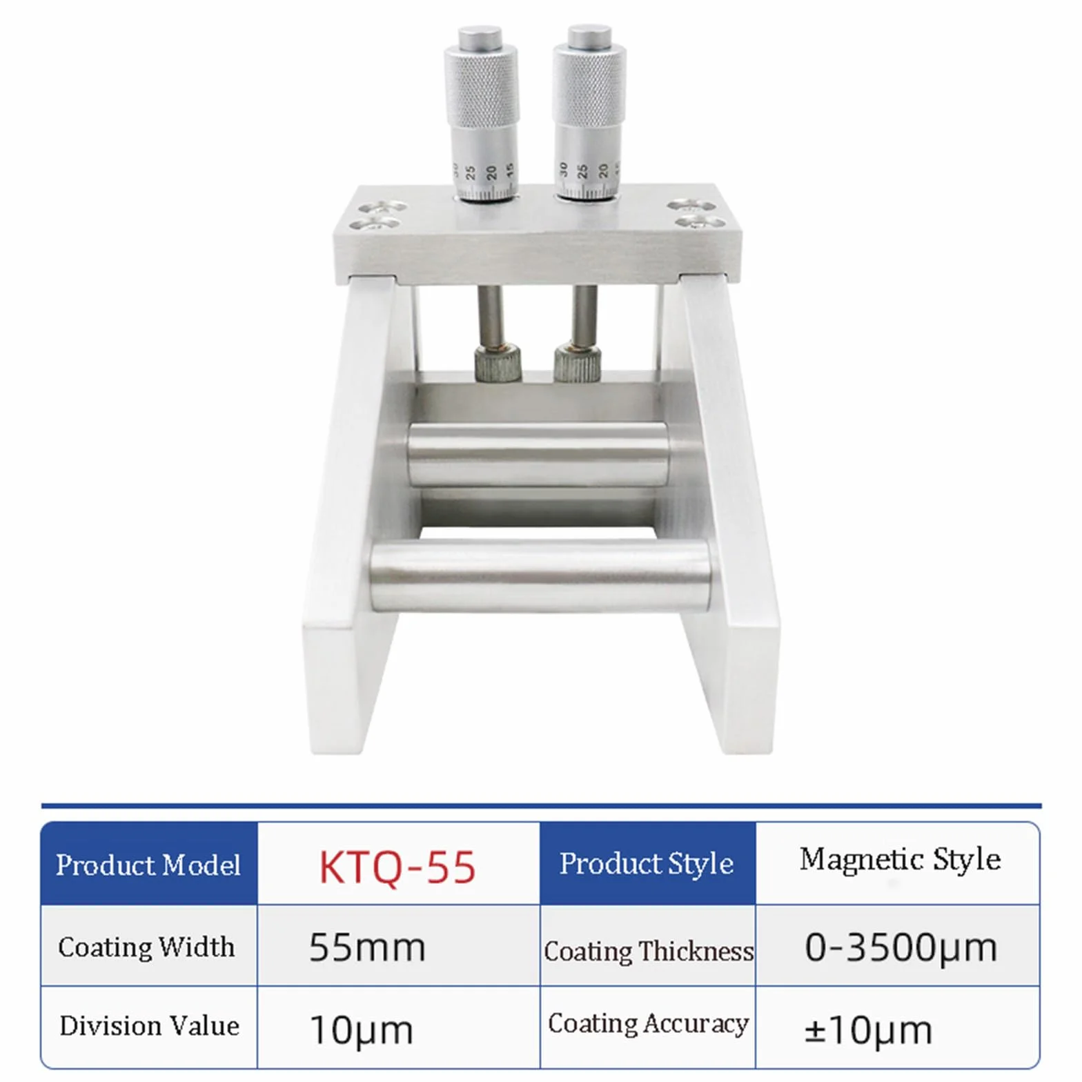 Regulowany aplikator folii Maszyna do powlekania Lab Doctor Blade 55mm