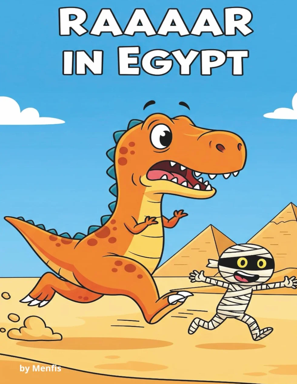 Raaaar in Egypt: An Ancient Egyptian Comic and Coloring Book for Kids and Adults