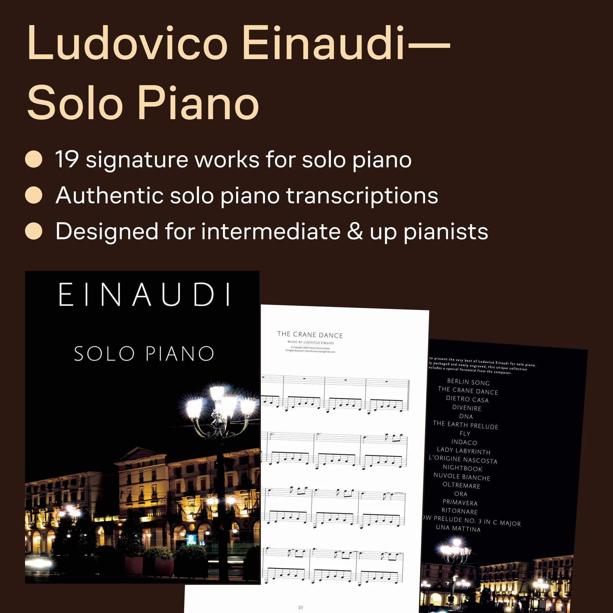 Ludovico Einaudi Solo Piano Slipcase Edition