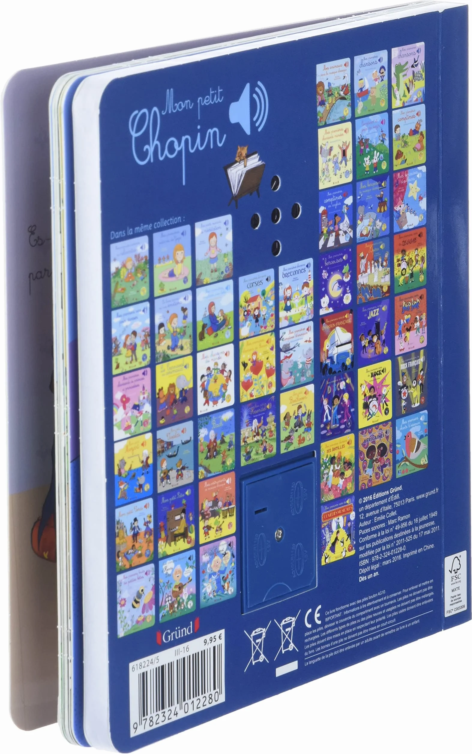 Mon petit Chopin – Livre sonore avec 6 puces – Dès 1 an: Mes Premiers Livres Sonores