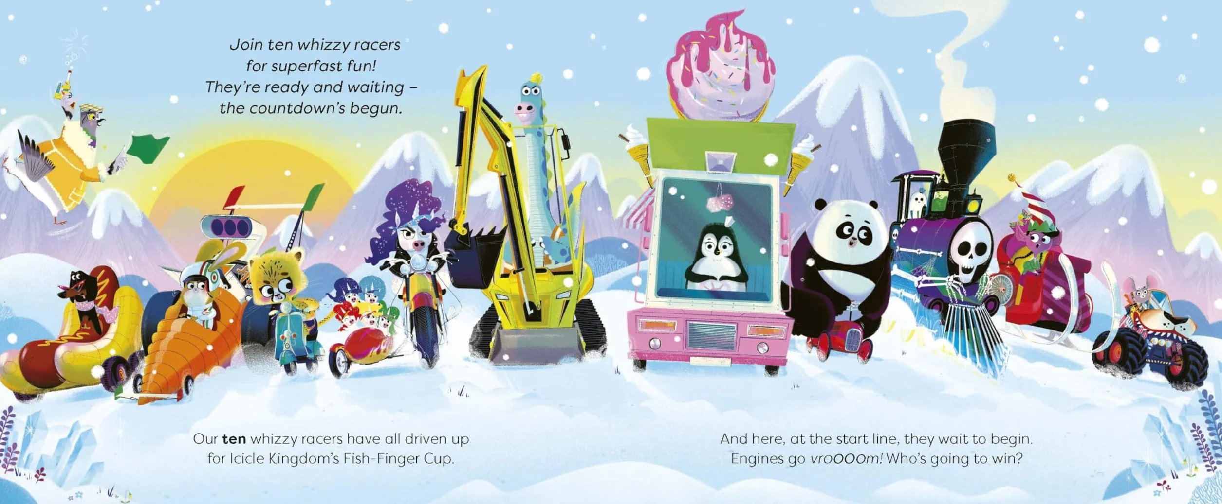 Ten Whizzy Racers: Frosty Falls Frenzy