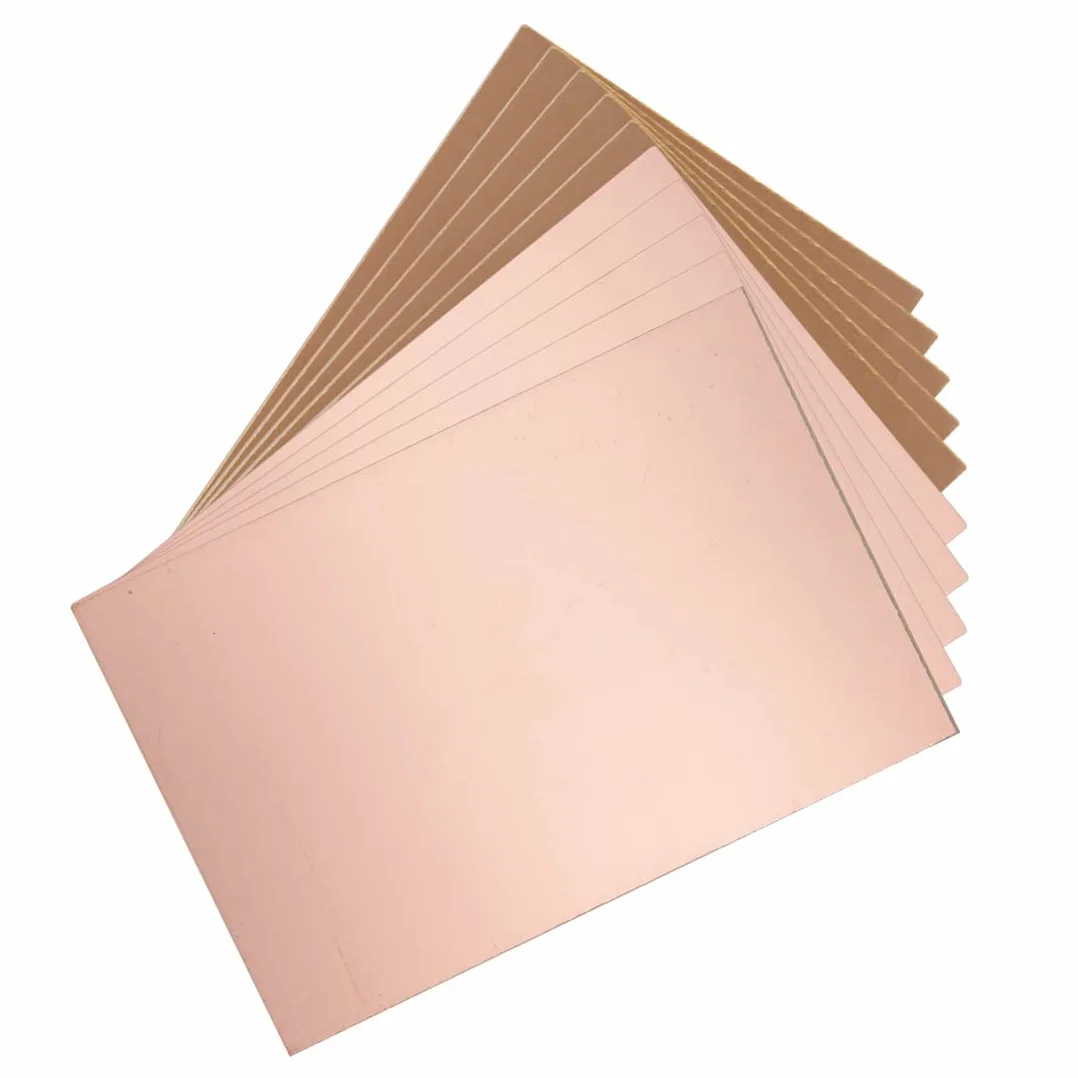 PATIKIL 150x100x1.5mm Miedź powlekana laminatem, 10szt FR4 Single-Sided PCB Płyta do DIY Prototypowanie, Płyta PCB