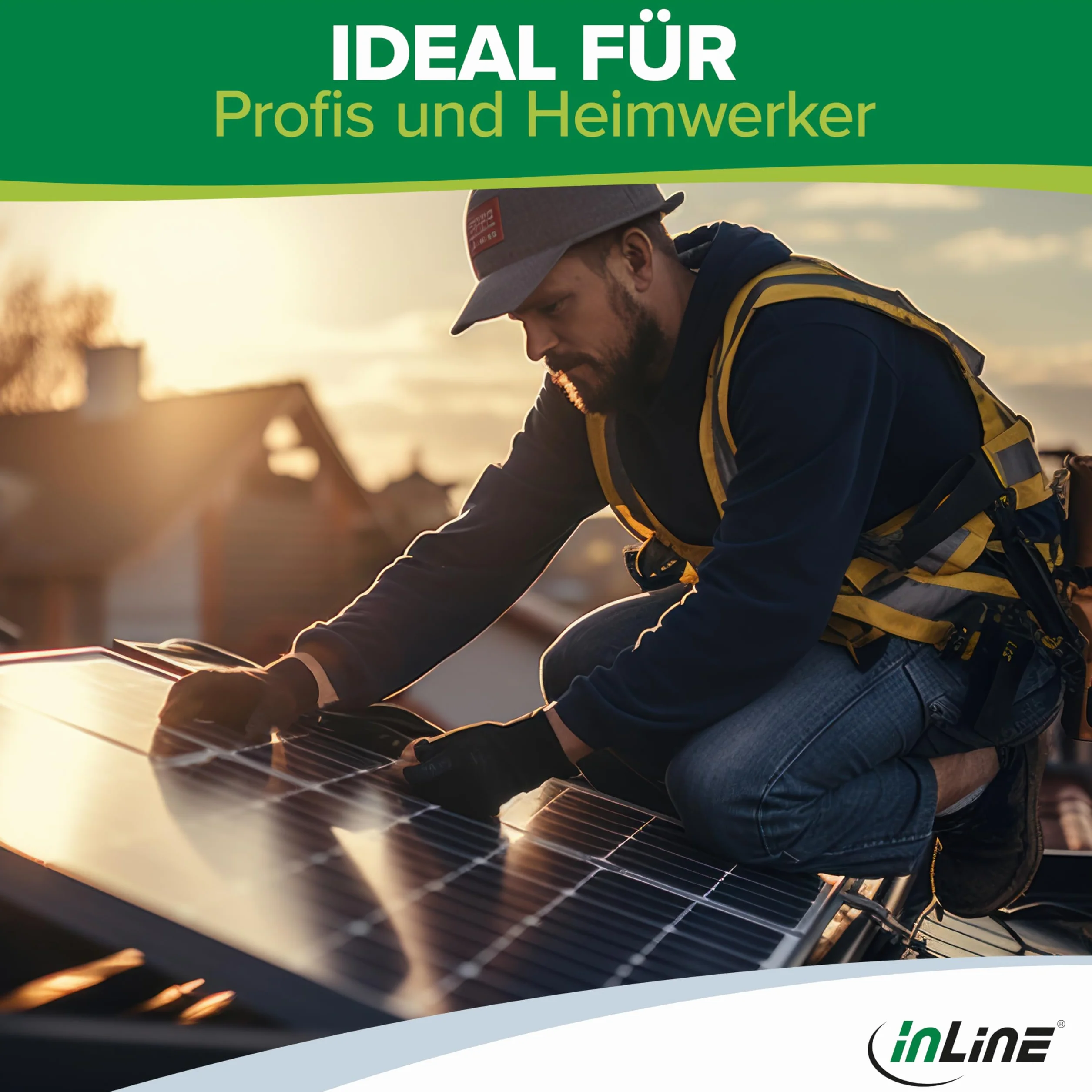 InLine Klucz montażowy do wtyczki solarnej MC4 / PV4, zestaw 2 sztuk, wytrzymały i trwały, wydajna instalacja, 94103