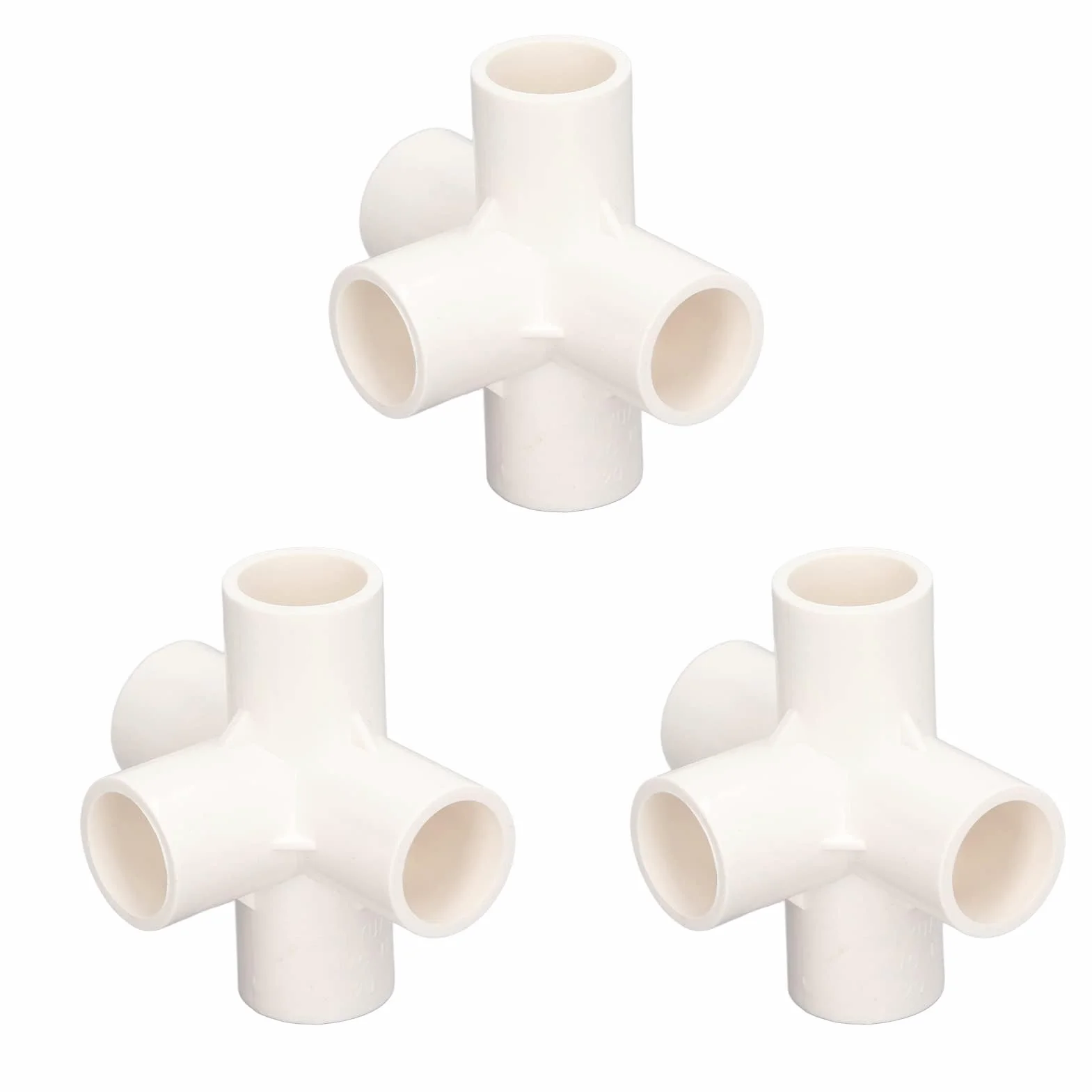 Złącze Rurowe 5-kierunkowe PCV 25 mm Biały 10 szt.