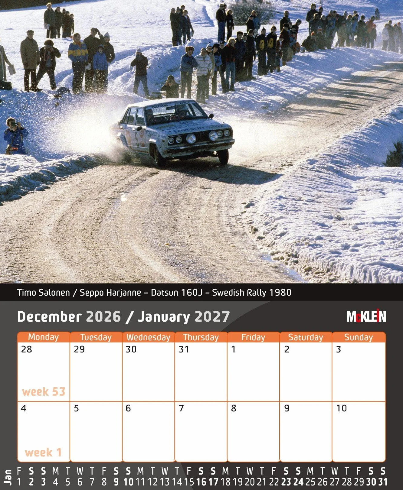 2026 Desktop Rally Calendar