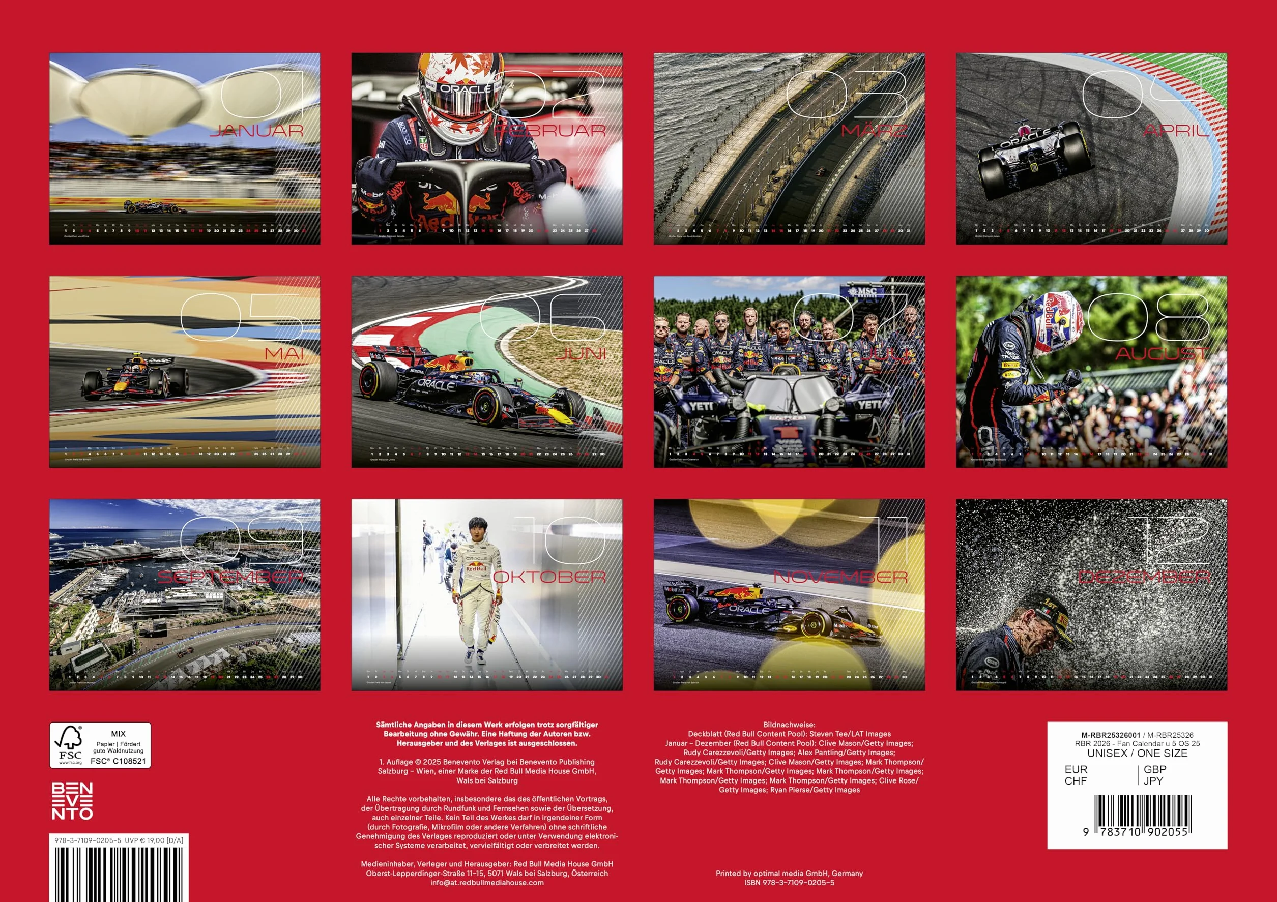 Oracle Red Bull Racing 2026 - Fankalender