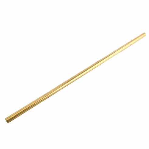 Rurka Mosiężna Bezszwowa, 6mm Średnica Zewnętrzna, 1mm Grubość Ścianki, 500mm Długość, Okrągła