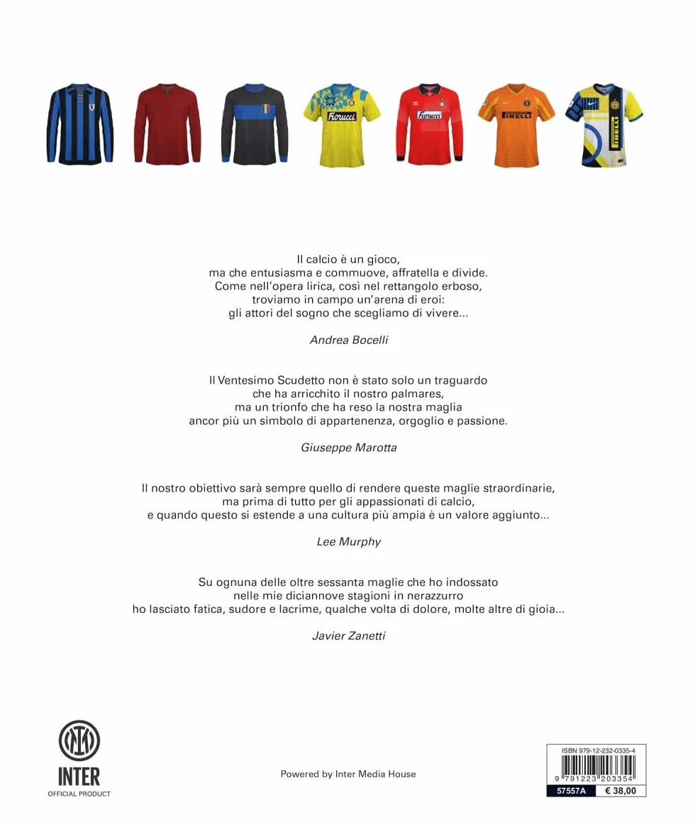 Le maglie dell'Inter dal 1908 a oggi - Nuova edizione