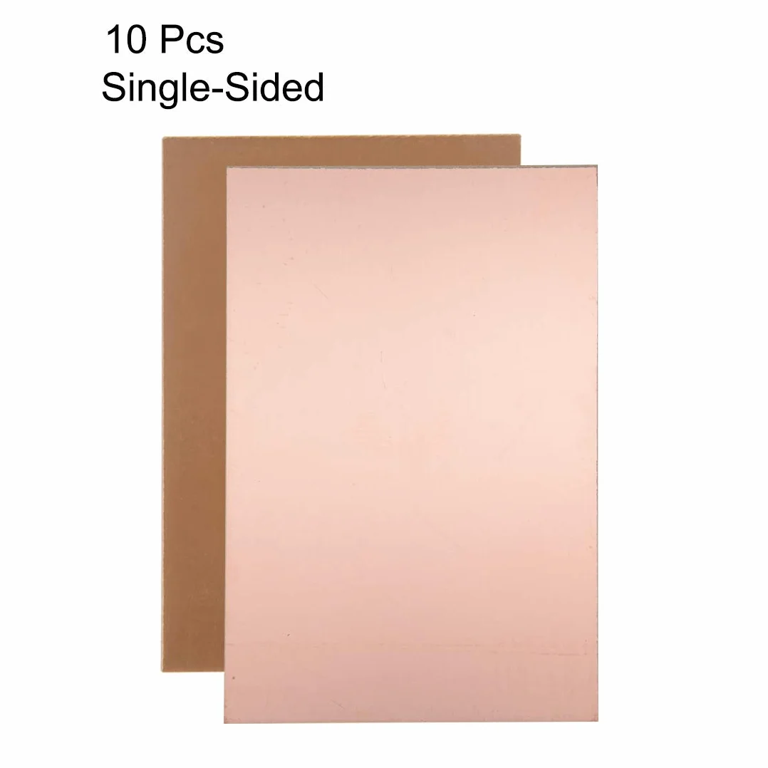PATIKIL 150x100x1.5mm Miedź powlekana laminatem, 10szt FR4 Single-Sided PCB Płyta do DIY Prototypowanie, Płyta PCB
