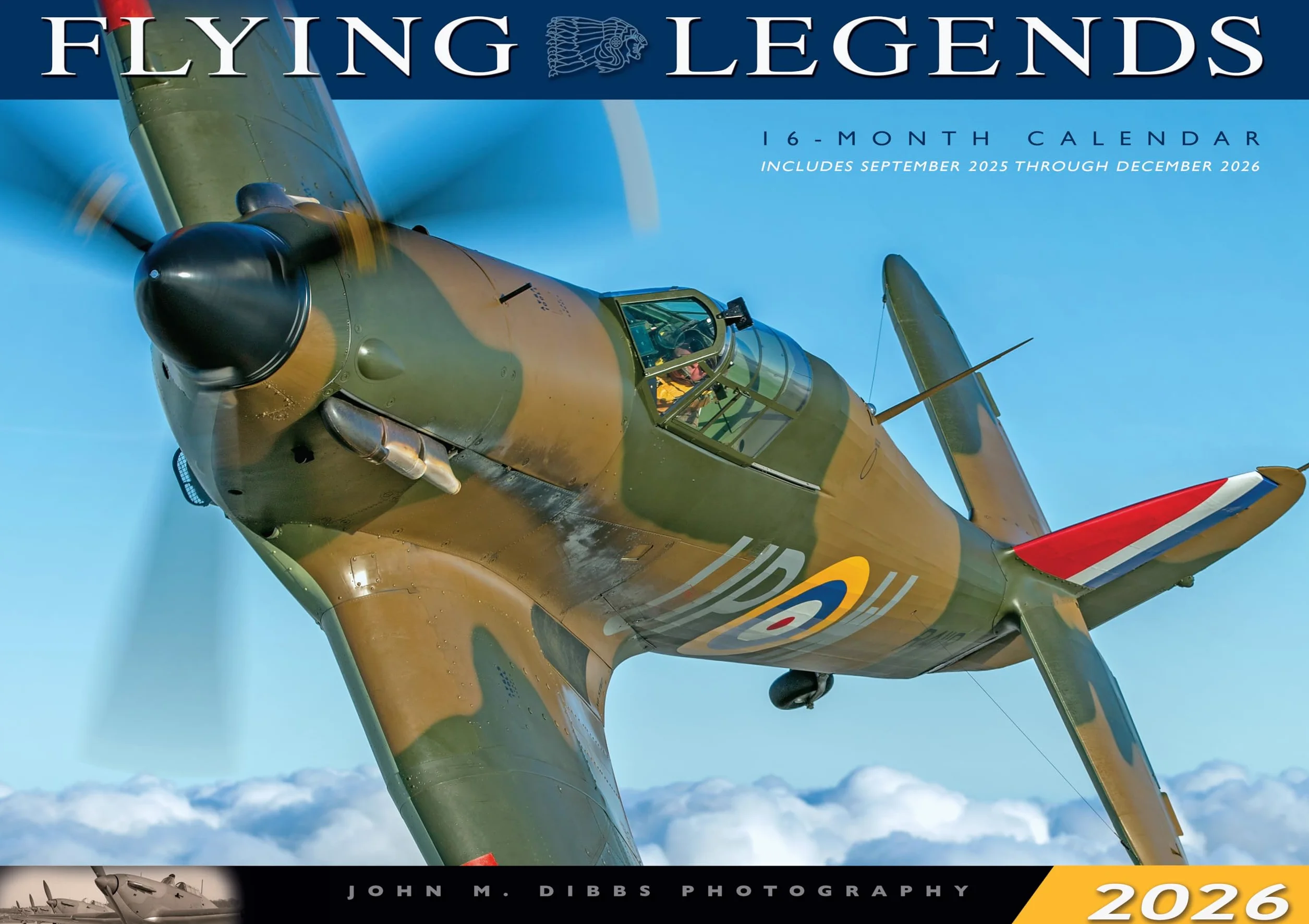 Flying Legends 2026 16-Month Calendar September 2025 December 2026