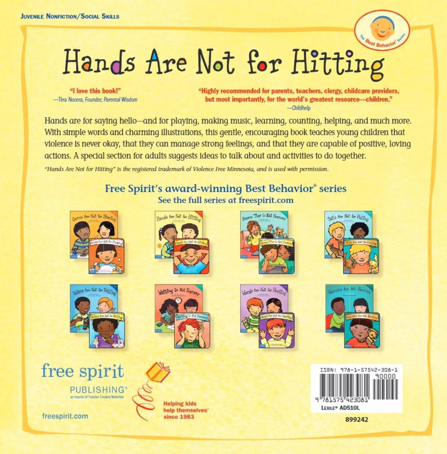 Hands Are Not for Hitting Revised & Updated Ages 4-7 Paperback