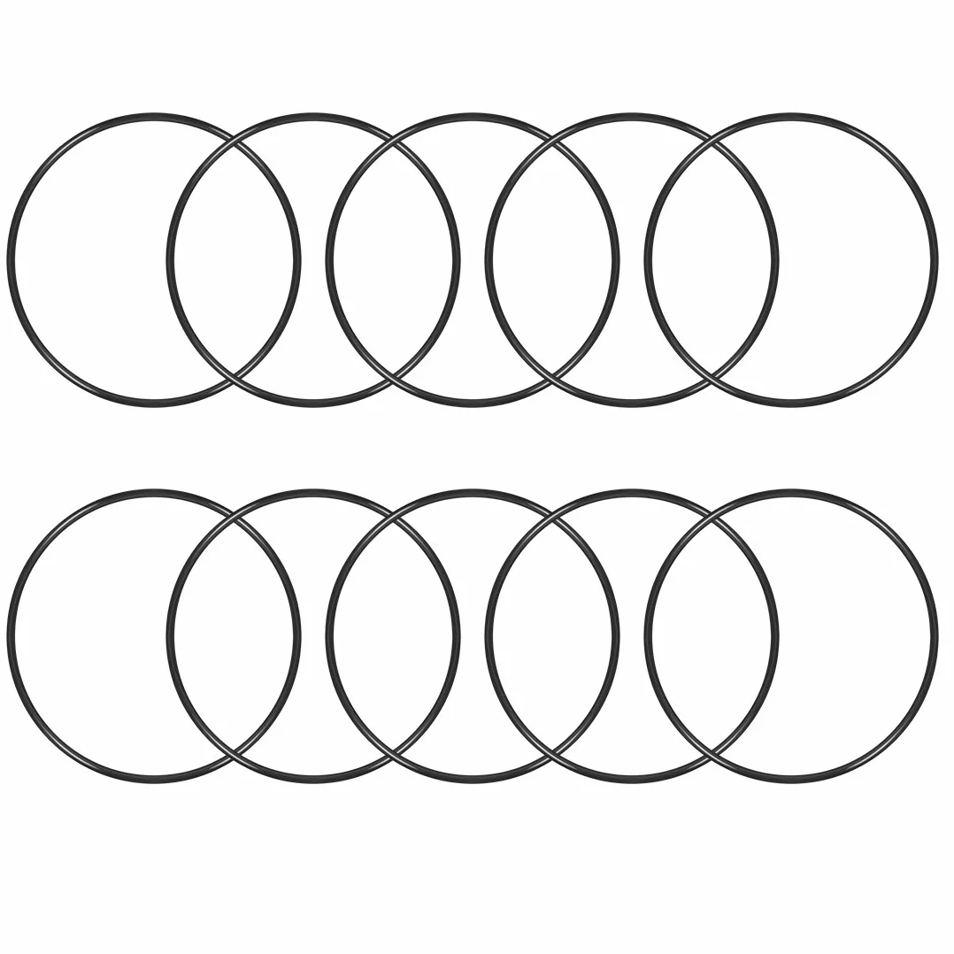 O-ringi kauczuk nitrylowy 66 mm x 70 mm x 2 mm uszczelka 10 szt.