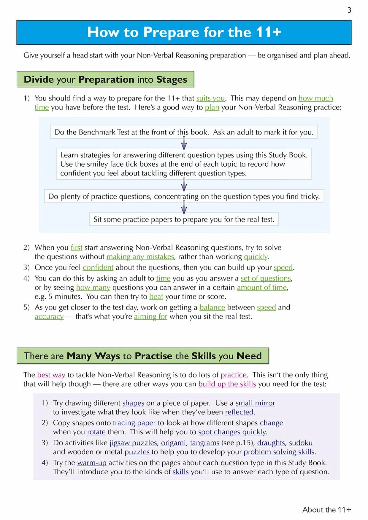 GL Non-Verbal Reasoning Study Book Parents Guide Online Edition