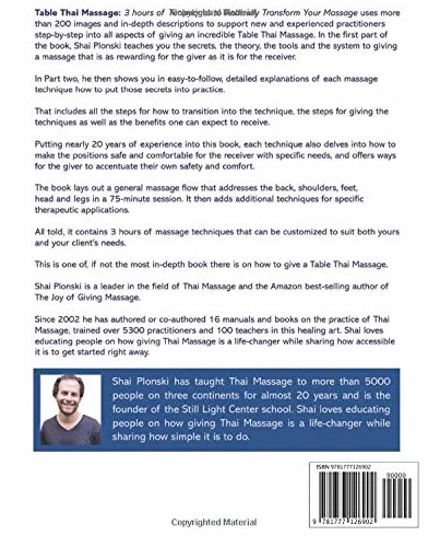 Thai Massage Table: 3 Hour Techniques for Radical Transformation