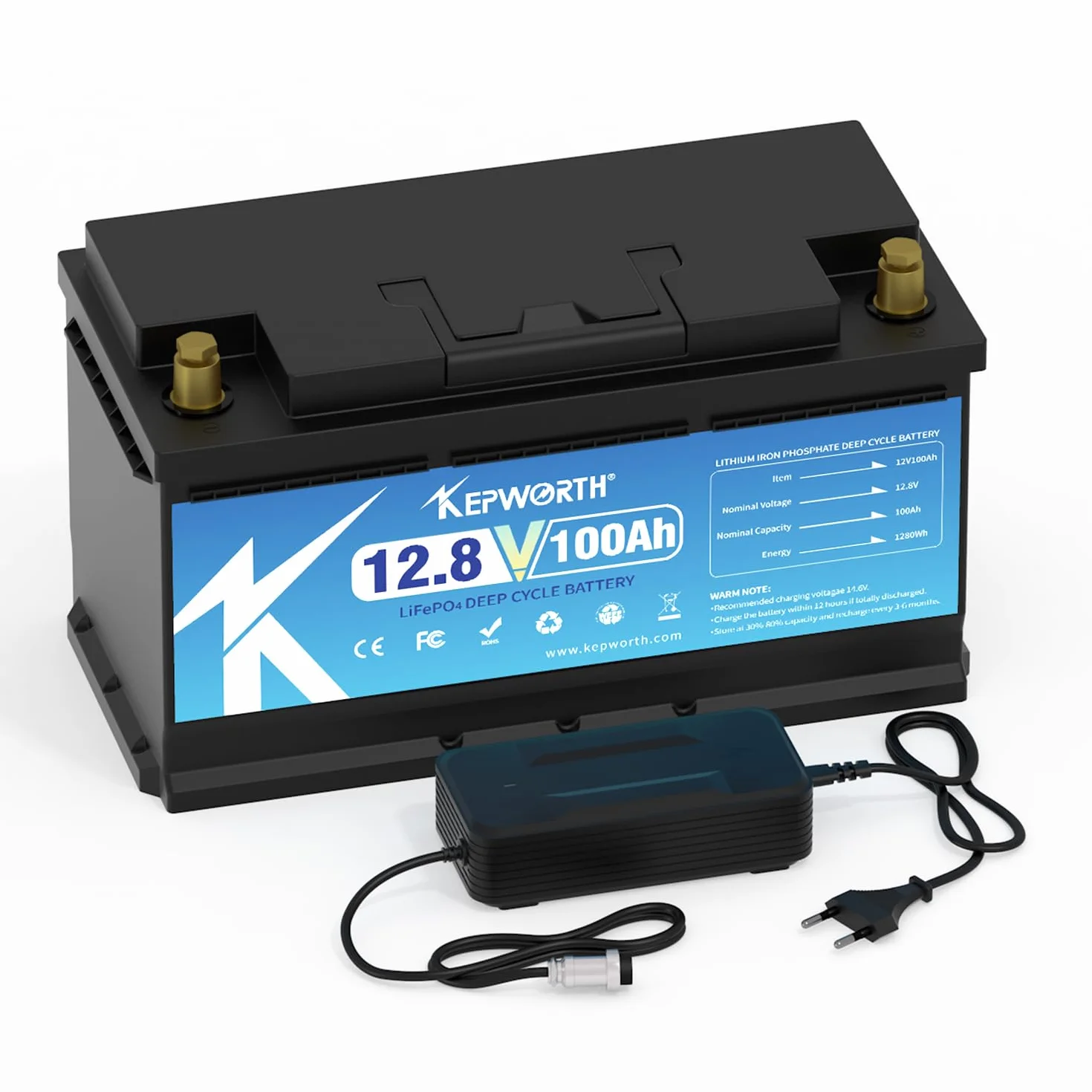 LiFePO4 Akumulator 12V 100Ah Głęboki cykl BMS do łodzi solarnej RV