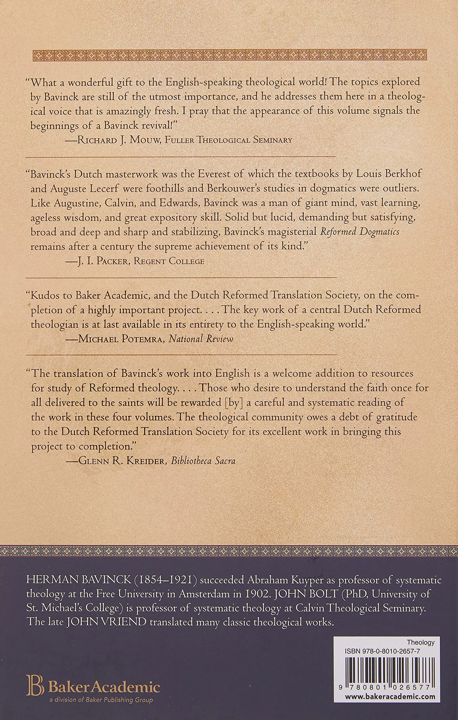 Reformed Dogmatics