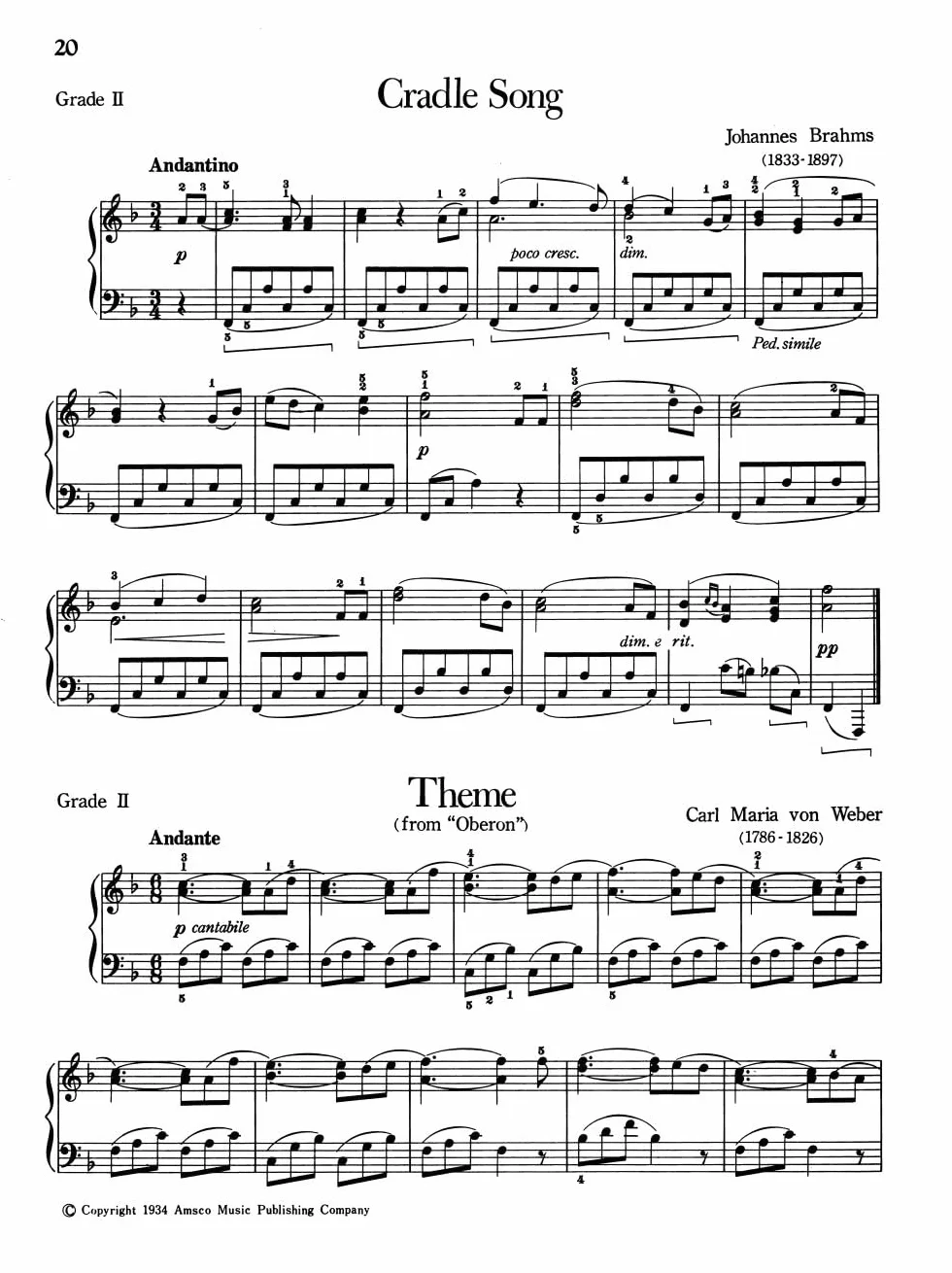 Maxwell Eckstein Piano Pieces for Children EFS 3 Recueil Everybody's Favorite Series No. 3