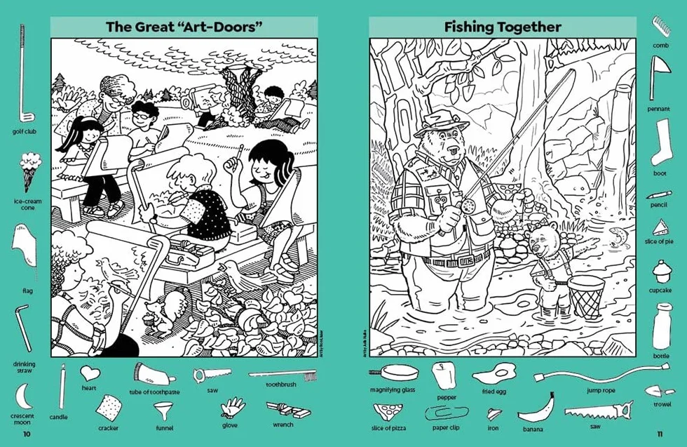 Nature Puzzles for Kids: Over 100 Hidden Pictures Activity Book