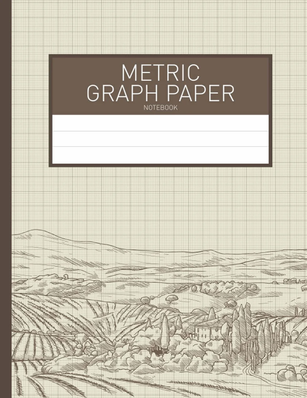 Metric Graph Paper: Graph Paper Notebook with Quad-ruled pages | MM Graph Paper (1mm x 10mm) Scientific Lab Notebook for math, science, technology | ... | Notebooks for Students with design cover